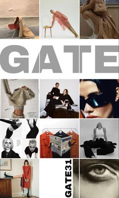 a collage of photos with the words gatte on it and images of people in different