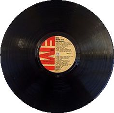 an old vinyl record with the word live on it