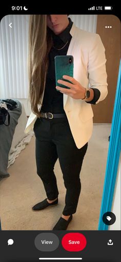 Tomboy Interview Outfit, Lesbian Outfits For Wedding Guest, Homecoming Outfits For Tomboys, Masculine Female Wedding Outfit, Tomboy Cowboy Outfits, Tomboy Cocktail Attire, Queer Preppy Style, Business Casual Tomboy Work Outfits, Masc Lesbian Cocktail Attire