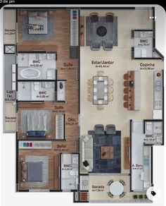 the floor plan for a two bedroom apartment with living room, dining area and kitchen