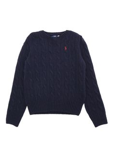 polo-ralph-lauren-kids-girocoll-1724745189316896204-0 Ralph Lauren Blue Sweater, Impress Your Crush, Braided Sweater, Tvd Dr, Ralph Lauren Looks, Cashmere Polo, Ralph Lauren Knit, Polo Ralph Lauren Kids