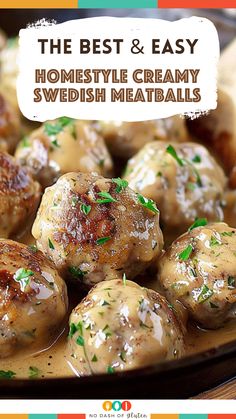 the best and easy homemade creamy swedish meatballs