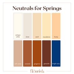 the neutrals for spring palette