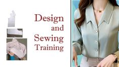 Sewing A Shirt, Training For Beginners, Beginners Sewing, Blouse Pattern Sewing, Fashion Sewing Pattern, Collar Pattern, Sewing For Beginners, Blouse Pattern