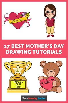 the best mother's day drawings for kids to draw and learn how to draw them