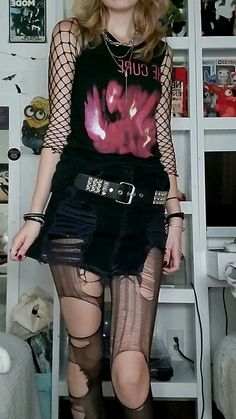 #fashion #outfits #outfitoftheday #goth #gothgirl #gothic #80s #80smusic #tradgoth #bandshirt #punk #newwavestyle #diy Gothic 80s, 80s Music, Goth Outfits, Band Shirts, Goth Fashion, Outfit Of The Day, Ivy, Fashion Outfits, Band