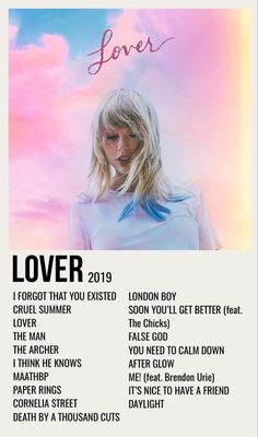 taylor swift's cover song for her album lover