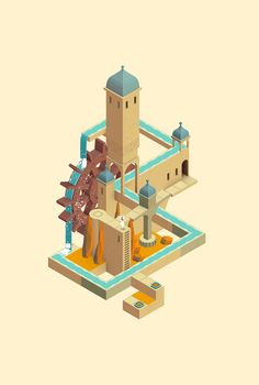 7 | Monument Valley's New Levels Would Give Even M.C. Escher A Hard Time | Co.Design | business + design Monument Valley Game, Monument Valley 2, Illusion Games, Interior Design Portfolio Layout, Valley Game, Isometric Drawing, Mc Escher, Isometric Art, Isometric Design