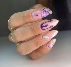 Unique Acrylic Nail Designs, Queen Of Halloween, Nail Designs Ideas, Halloween Acrylic, Plain Nails, Purple Nail Designs