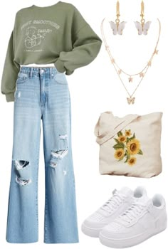 #Trend #Fashion #Outfit #Pinterestinspo #PinterestOutfit Aesthetic Outfit Combos, College Outfit Ideas Casual, Fashion Outfits 2024 Trends, Aesthetic Outfits Teen Girl, 2024 Outfits Trends, Trending Clothes 2024, Outfits 2024 Trends, Arty Aesthetic Outfits, 2024 Style Trends