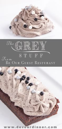 the grey stuff is made with chocolate and marshmallows