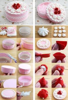 the steps to make a heart shaped cake