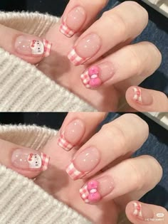 Clear Glitter Nails, Rave Nails, Sheer Nails, Butterfly Nail Designs, Nail Cute, Korean Nail, Korean Nail Art, Aesthetic Nail