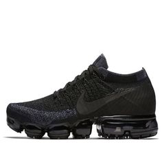 (WMNS) NikeLab Air VaporMax 'Triple Black' 899472-003 (SNKR) Black Vapormax, Vapormax Black, Nike Air Vapormax Flyknit, Air Vapormax, New Nike Air, Triple Black, Nike Air Vapormax, Sneakers Men Fashion, Black Sneakers