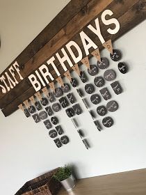 a wooden sign that says happy birthday hanging on the wall