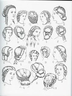 1861 - 63 - coiffures Antique Clothing, Historical Costume, Historical Clothing, Vintage Hairstyles, Historical Fashion