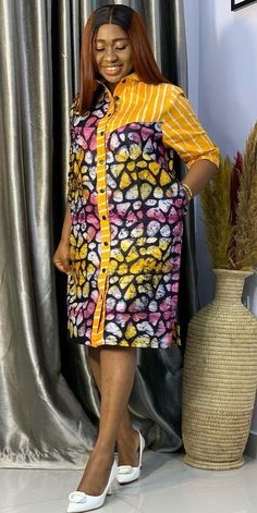 Simple African Dresses For Women, Short Gowns Dresses, Adire Short Gown Styles, Short Gown For Ladies, Classy Short Dresses