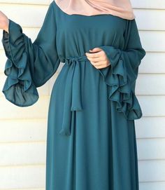 Islamic Fashion Dresses, Muslim Women Fashion, Mode Abaya, Muslim Fashion Hijab, Sleeves Designs For Dresses