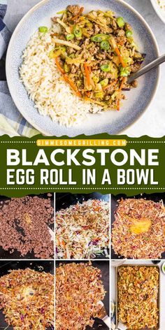 Try this quick and easy Blackstone egg roll-in-a-bowl recipe for a family-friendly dinner! If you are craving an eggroll but are short in time, this main course idea is perfect. It takes half an hour to make. Pin this now! Black Stone Meals, Easy Egg Roll Recipe, Egg Roll In A Bowl, Blackstone Grill, Griddle Recipes, Egg Roll Recipes, Family Friendly Dinners, Blackstone Griddle, Summer Recipes Dinner