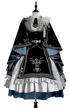 New Release: ChunLu 【-The Dark Night Covenant-】 #MilitaryLolita Vest, Blouse, Skirt and Cape Set

◆ Shopping Link >>> https://lolitawardrobe.com/chunlu-the-dark-night-covenant-military-lolita-vest-blouse-skirt-and-cape-set_p8383.html Comic Dress, Cloak Dress, Cape Set, Dark Academia Outfit, Vest Blouse, Blouse Skirt, Blue Army, Dress Suit, Fantasy Dress