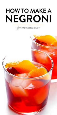 Negroni Cocktail Recipe, Classic Negroni, Summer Beverages, Negroni Recipe, Cocktail Gin, Negroni Cocktail, Xmas Recipes, Sweet Vermouth, Classic Cocktail Recipes