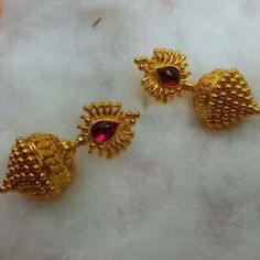 Earrings Gold Design, Photo Pinterest, Gold Temple Jewellery, Gold Jewelry Outfits