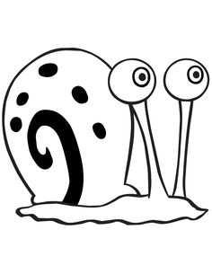 the letter c is for snail with two eyes and one eye on it's back