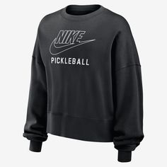 It's your game. Make sure everyone knows in this Nike fleece sweatshirt. Smooth on the outside, slightly fuzzy on the inside, our midweight semi-brushed fleece helps keep you cozy while still being breezy. Nike Sports Fan Apparel Sweatshirt, Black Sweatshirt For Game Day In Fall, Nike Sweatshirt For Sports Season Fan Apparel, Nike Sweatshirt With Letter Print For Sports Season, Team-colored Sweatshirt For Sports In Fall, Black Team Spirit Sweatshirt For Fall, Team-colored Fall Sports Sweatshirt, Black Sweatshirt For Game Day Sports Season, Black Sweatshirt For Game Day