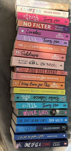 a stack of children's books sitting on top of each other