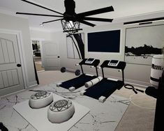 Apartments Bloxburg, Gym Bloxburg, Bloxburg Gym, Codes Wallpaper, Home Gym Inspiration, Simplistic Wallpaper, Bloxburg Builds