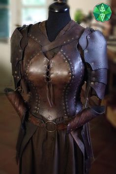 Armor Corset, Gaun Abad Pertengahan, Armor Dress, Womens Costumes