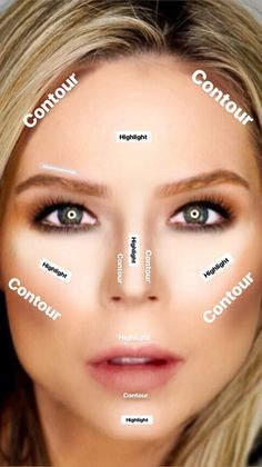 Beginners: How To Contour Like A Pro In 5 Easy Steps Makeup Contouring, Face Contouring Makeup, Maquillage Yeux Cut Crease, How To Contour, Contour Makeup Tutorial, Face Makeup Tips, Eye Makeup Steps