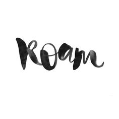 the word koan written in black ink