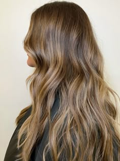 Golden beige blonde lived in highlights Brown Hair Caramel Highlights Balayage, Golden Toned Balayage, Golden Brown Babylights, Light Golden Brunette Hair, Golden Beige Balayage, Beige Gold Highlights, Golden Beige Blonde Hair, Lived In Bronde Haircolor, Golden Balayage