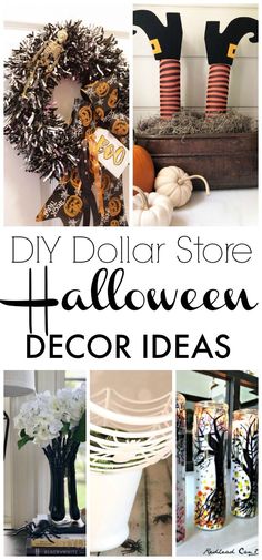 diy dollar store halloween decor ideas