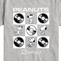 Peanuts - Snoopy Vinyl - Toddler & Youth Short Sleeve Graphic T-Shirt Christmas Skating, Pokemon Halloween, Kids Clothes Boys, Snoopy And Woodstock, Peanuts Snoopy, Top Graphic Tees, Boys Long Sleeve, Graffiti Art