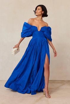 AVIVA GOWN - CANAL – CULT GAIA Guest Attire, Wedding Attire Guest, Black Tie Wedding, Fashion Mistakes, Wedding Attire, Wedding Guest Outfit, Guest Dresses, Blue Dress, Wedding Outfit