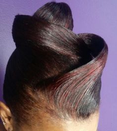 Funky Hair, Finger Waves, Updo Styles, Pin Up Hair, Funky Hairstyles, Updo Hairstyles, Hair Updo, Black Girls Hairstyles