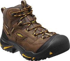 Men's KEEN Utility Braddock Mid WP - Cascade Brown/Tawny Olive with FREE Shipping & Exchanges. The Braddock Mid WP is an American Built work boot from KEEN Utility. This men's steel toe boot Mens Steel Toe Boots, Tactical Shoes, Steel Toe Shoes, Steel Toe Boots, Steel Toe Work Boots, Outdoor Boots, Safety Boots, Work Boot, Toe Boots