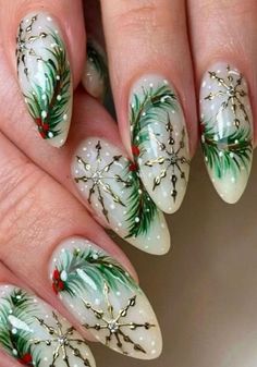 Classy Nail Art Ideas, Cute Christmas Nails, Christmas Gel Nails, Christmas Nail Art Designs, Christmas Nails Acrylic, Nail Swag, Winter Nail Art, Festival Nails, Xmas Nails