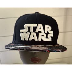 Get Ready To Embark On An Intergalactic Adventure With This Star Wars Millennium Falcon Flat Bill Hat Cap. This Unisex Snapback Hat Is Perfect For Any Star Wars Fan Who Wants To Show Off Their Love For The Iconic Movie Franchise. The Hat Features A Structured Crown And A Flat Bill Brim, Providing Ultimate Comfort And Style. The Black Color And Star Wars Logo Make This Hat A Must-Have Accessory For Any 80s Nerd Who Wants To Add A Touch Of Nostalgia To Their Outfit. With Its Adjustable Size And Sn 80s Nerd, Star Wars Opening, Alliance Logo, Black And White Camo, Flat Bill Hat, Star Wars Accessories, Star Wars Trilogy, Flat Bill Hats, Star Wars Logo