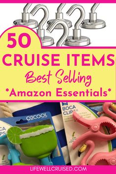 the top 50 cruise items for kids to buy on amazon essentials, including toys and books