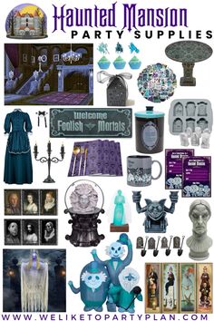 a collage of halloween themed items and decorations