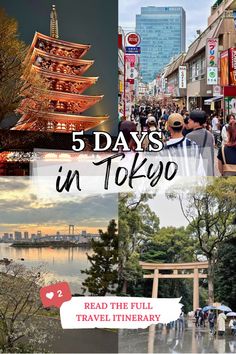 the 5 days in tokyo with text overlay