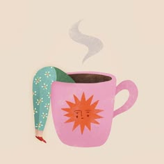 Wednesday Mood, Instagram Illustration, Coffee Drawing, Arte Inspo, Dessin Adorable, Pin It