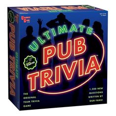 the ultimate pub trivia game is in its original box and it's ready to be played