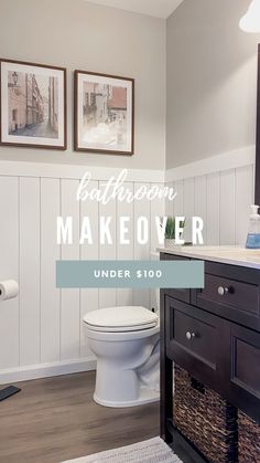 the bathroom makeover is under $ 100