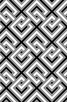 an abstract black and white pattern