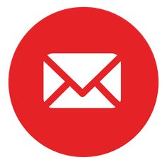 an email envelope in a red circle