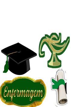 graduation caps and diplomas with the word enffenmagen